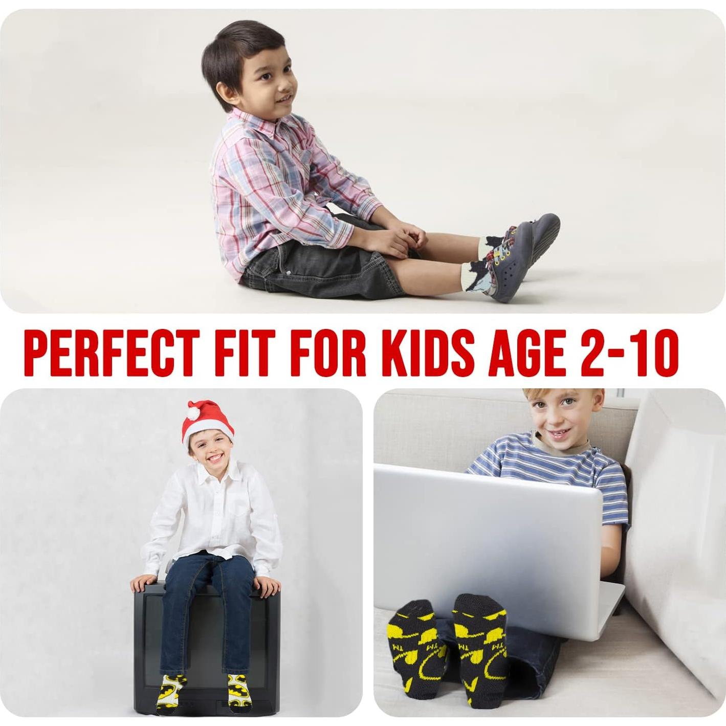 Calcetines DC Comics para Niños - Paquete de 10 con Superhéroes