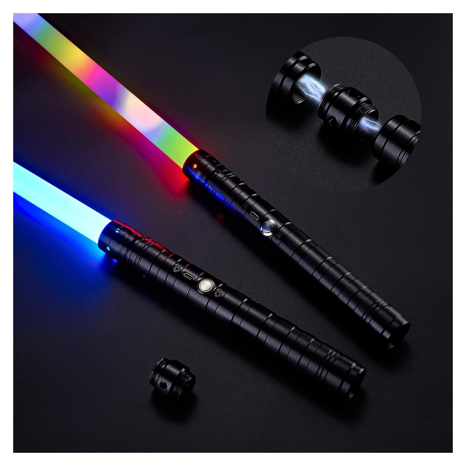 Espadas de Luz SANCO RGB 2 Paquetes 15 Colores Recargables