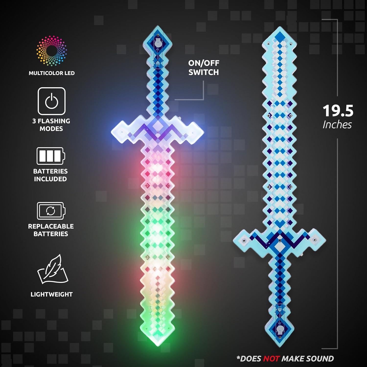 Espada de Juguete LED Windy City Novelties Retro 80s