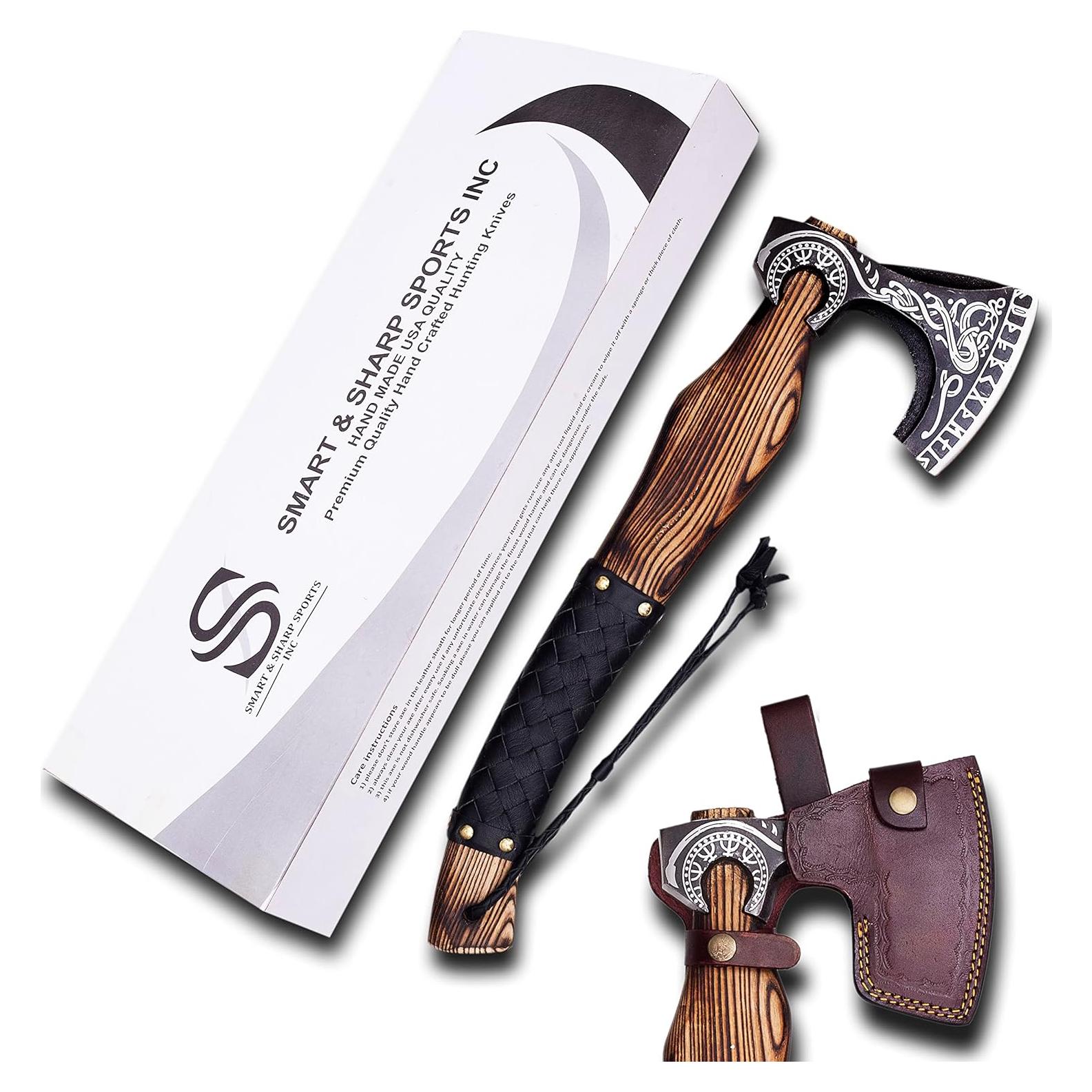 Hacha Vikinga Personalizada SS SMART & SHARP 45.72 cm Acero Carbono