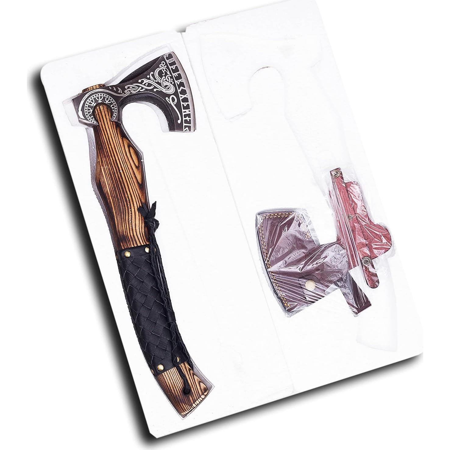 Hacha Vikinga Personalizada SS SMART & SHARP 45.72 cm Acero Carbono