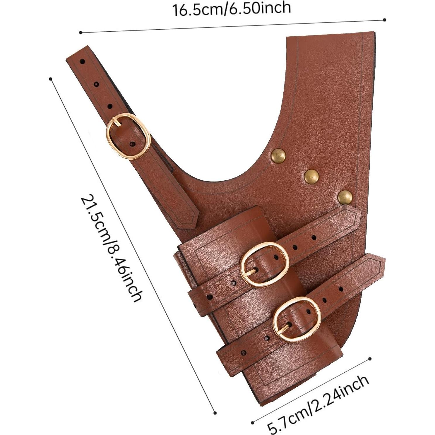 Funda de espada vaina de daga Degpum marrón medieval