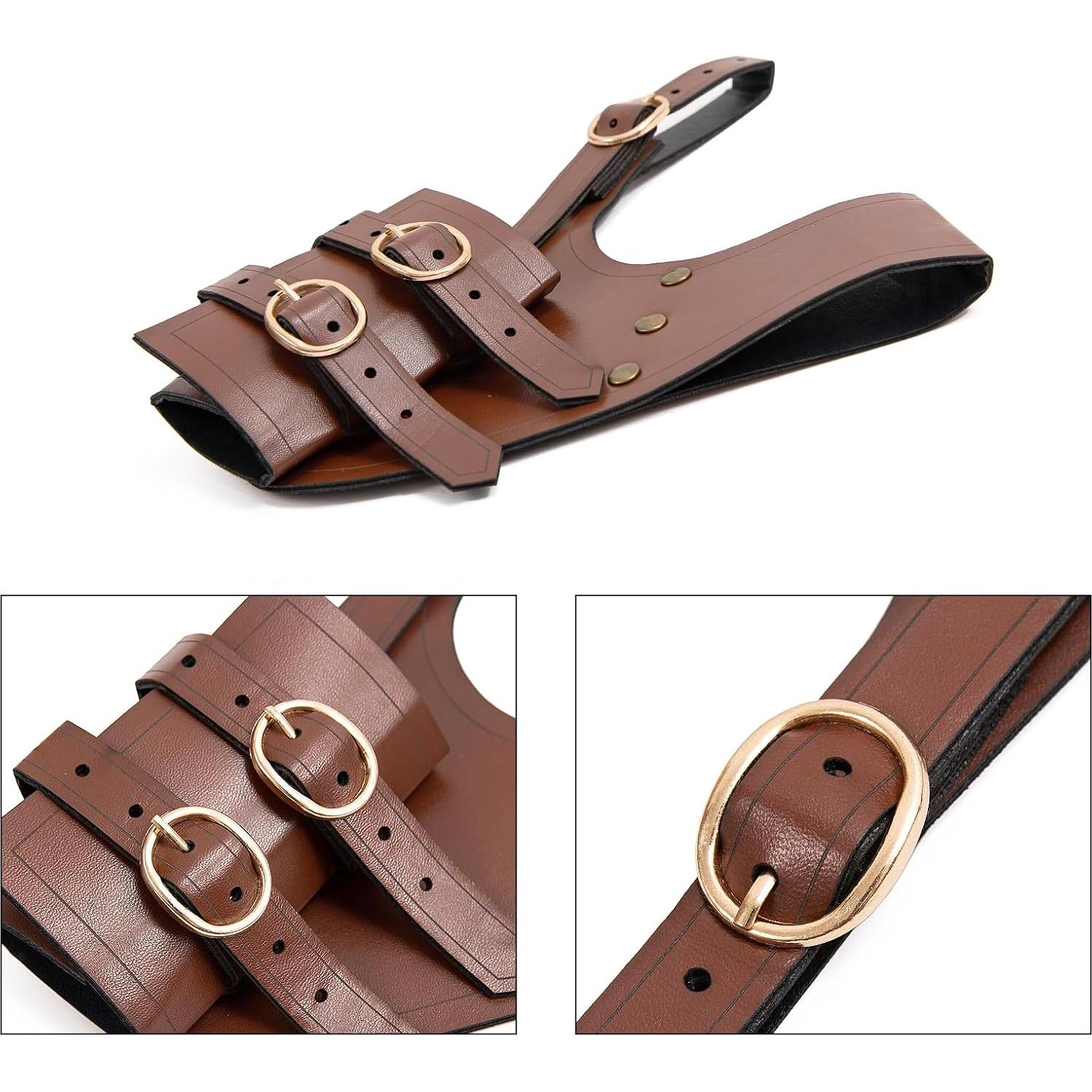 Funda de espada vaina de daga Degpum marrón medieval