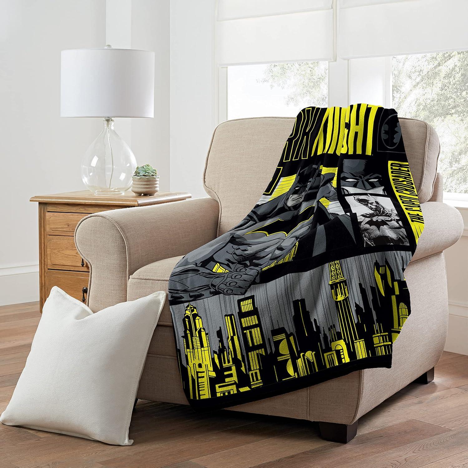 Manta Micro Raschel Batman Northwest 116.8x152.4 cm Legendario