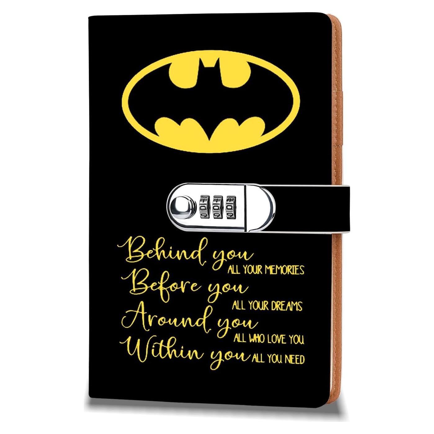 Cuaderno de Combinación de Cerradura de Cuero JOHSBYD 200 Páginas