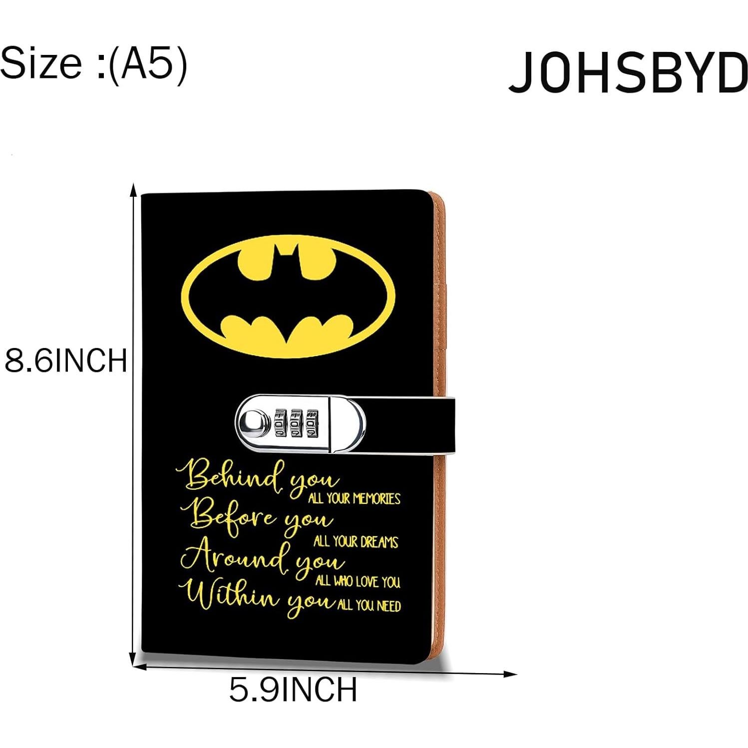 Cuaderno de Combinación de Cerradura de Cuero JOHSBYD 200 Páginas