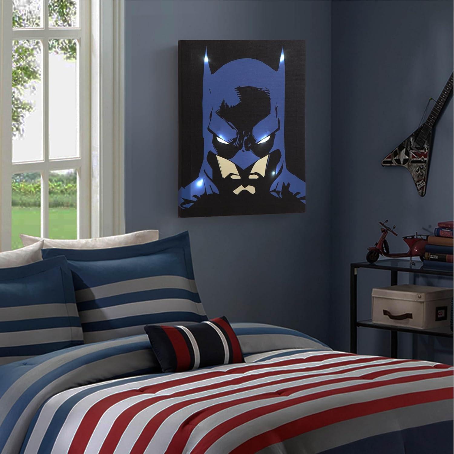 Obra de Arte Iluminada Batman Idea Nuova 40x29 cm Decoración