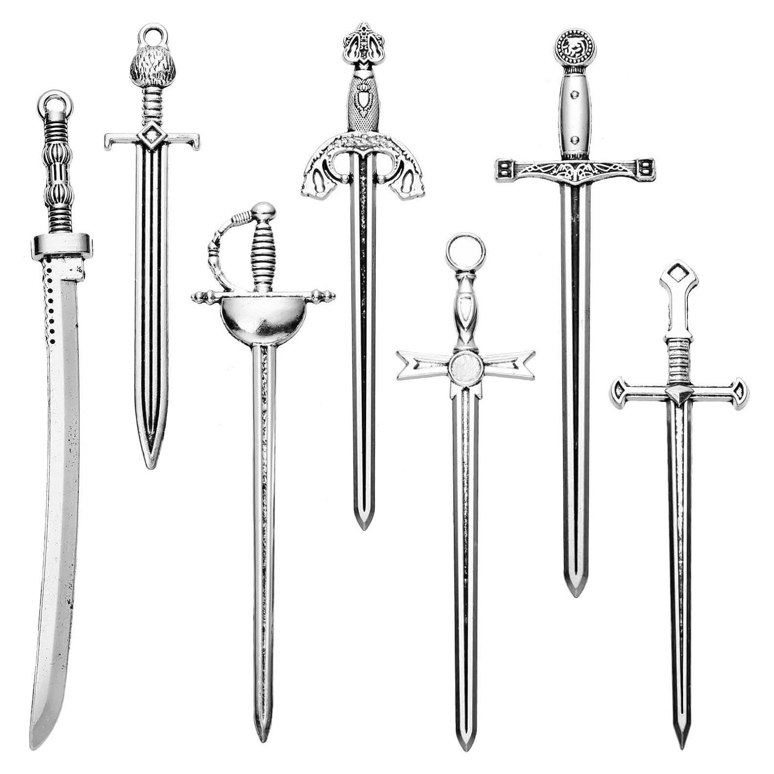 21 Encantos de Marcador Espada Antigua Zonon - Plata