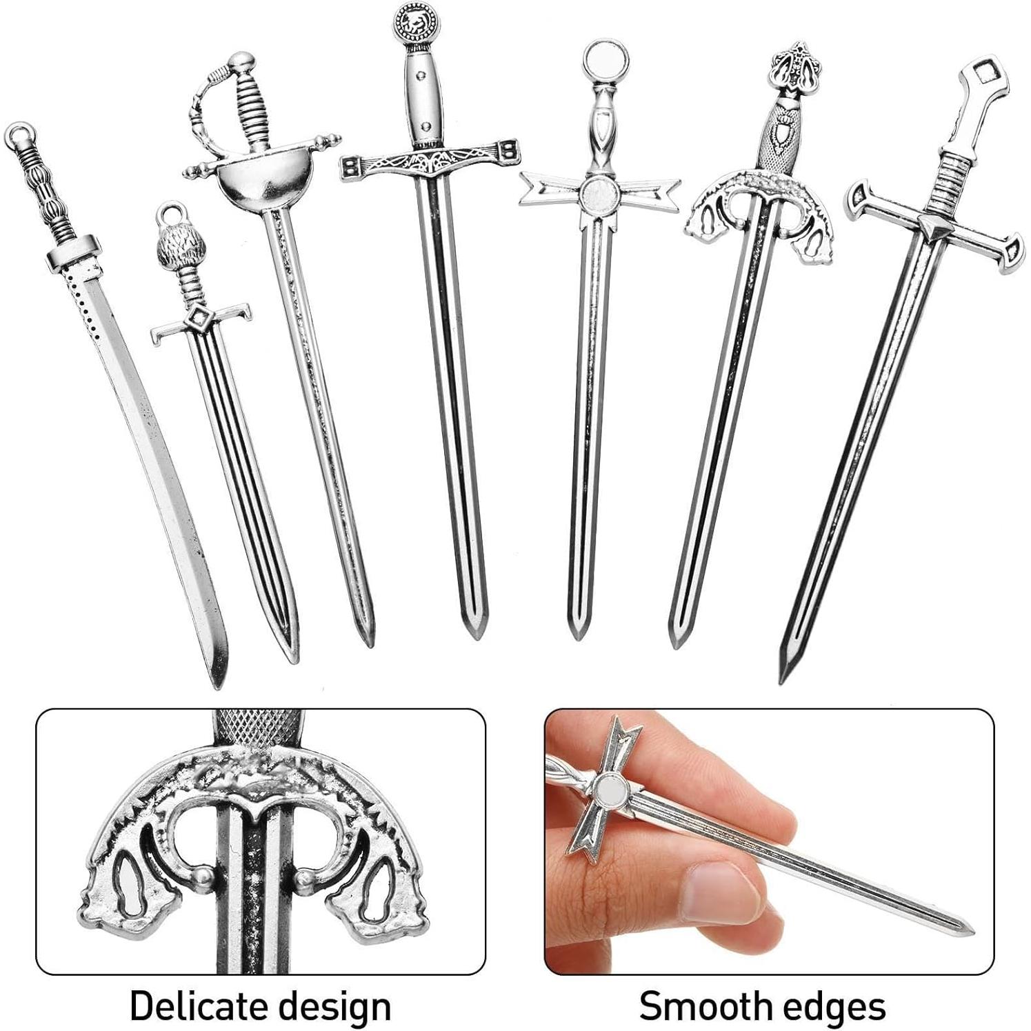 21 Encantos de Marcador Espada Antigua Zonon - Plata