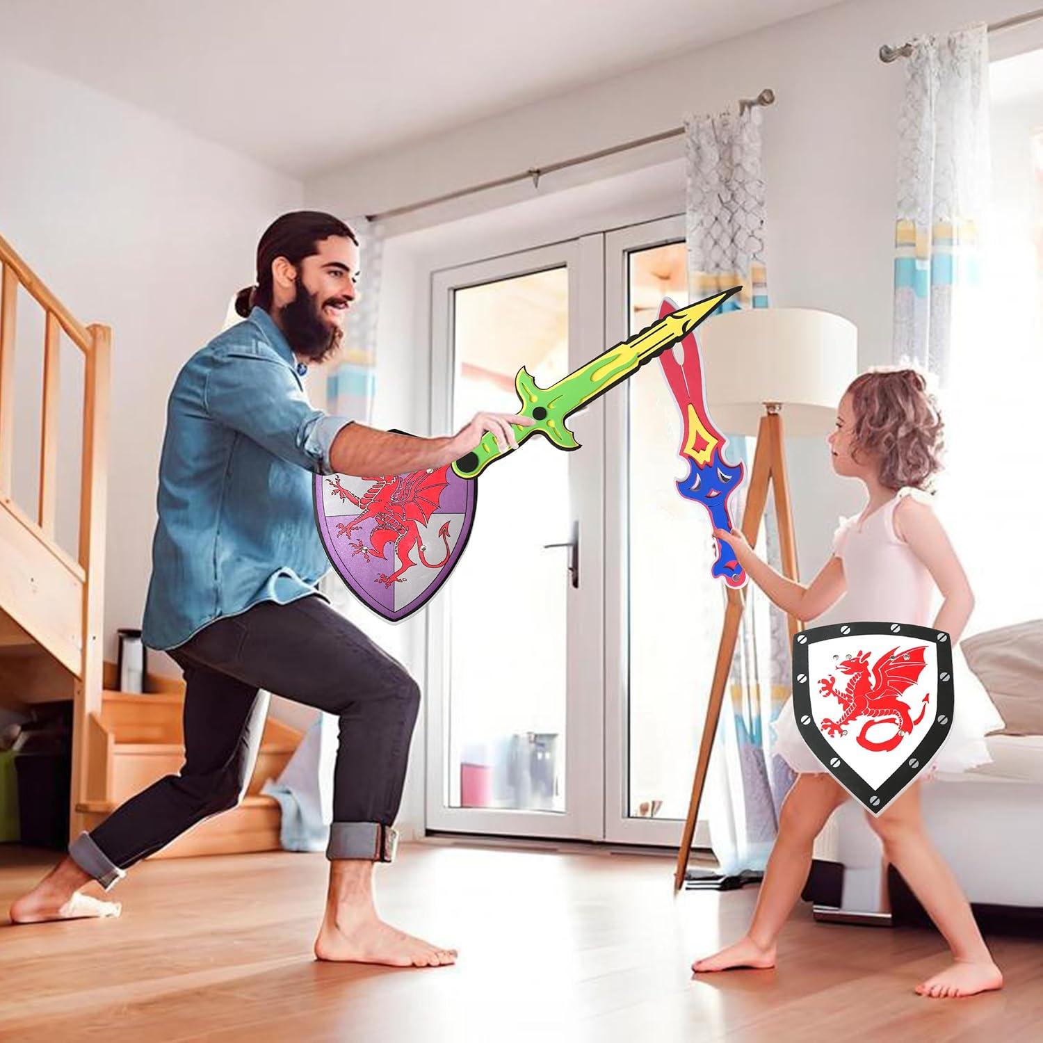 Juego de Espada y Escudo de Espuma YAYYAY - 5 Piezas para Niños