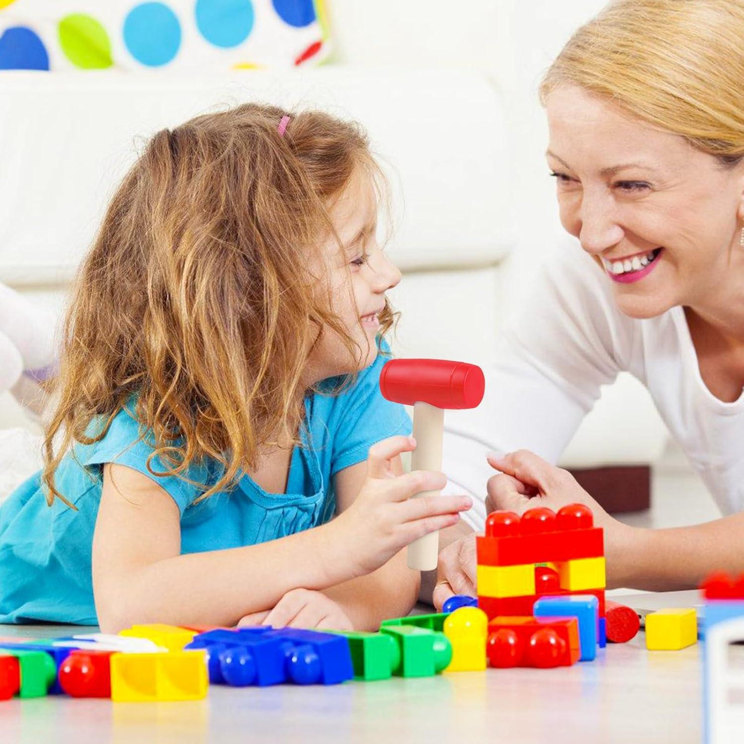 Martillo de Juguete de Madera y Plástico Waenerec 90g