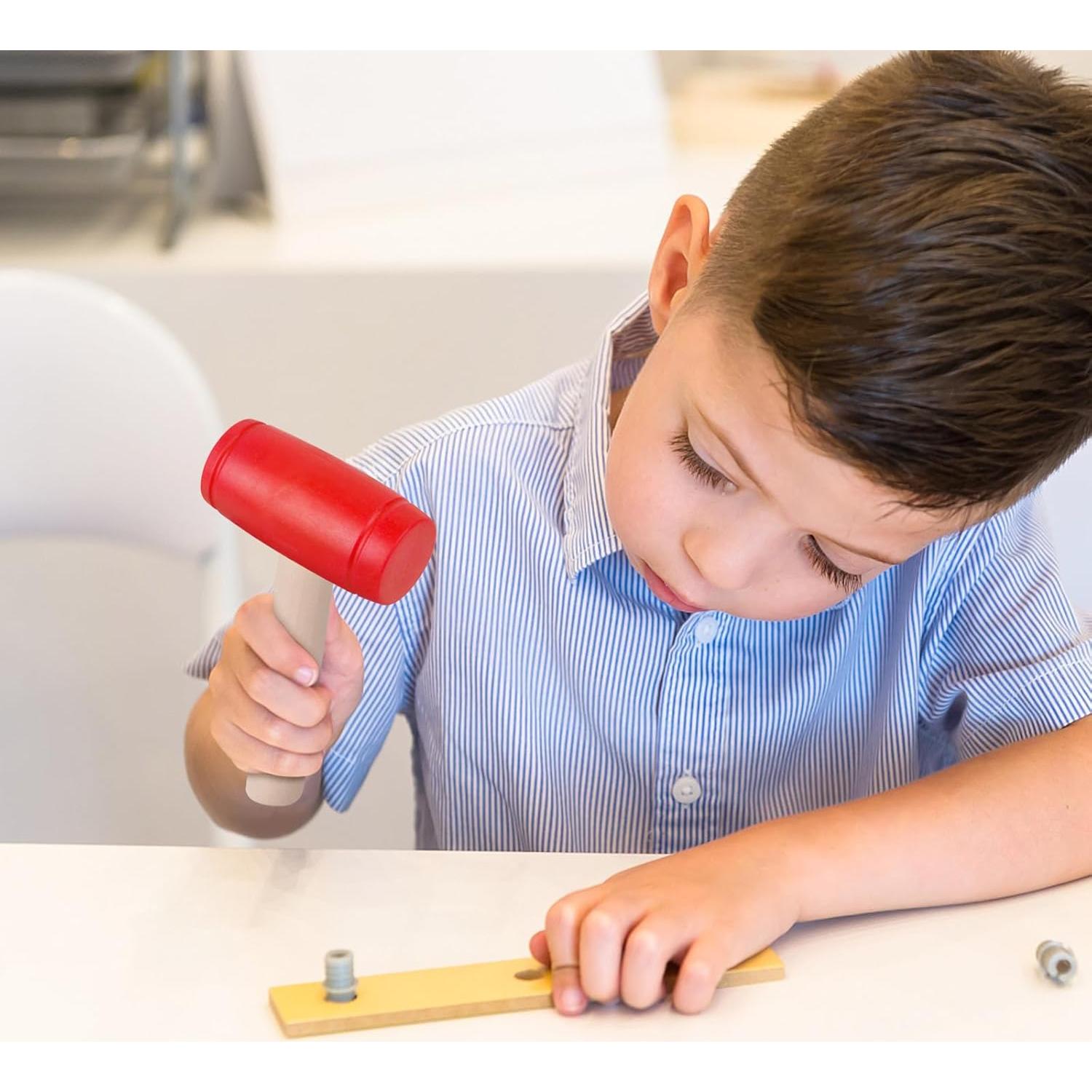 Martillo de Juguete de Madera y Plástico Waenerec 90g