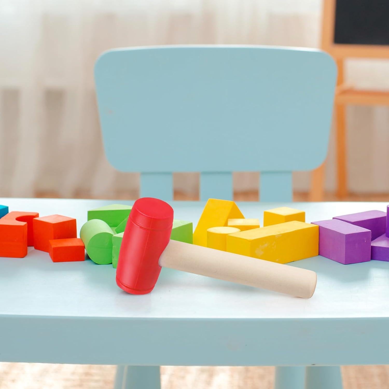 Martillo de Juguete de Madera y Plástico Waenerec 90g