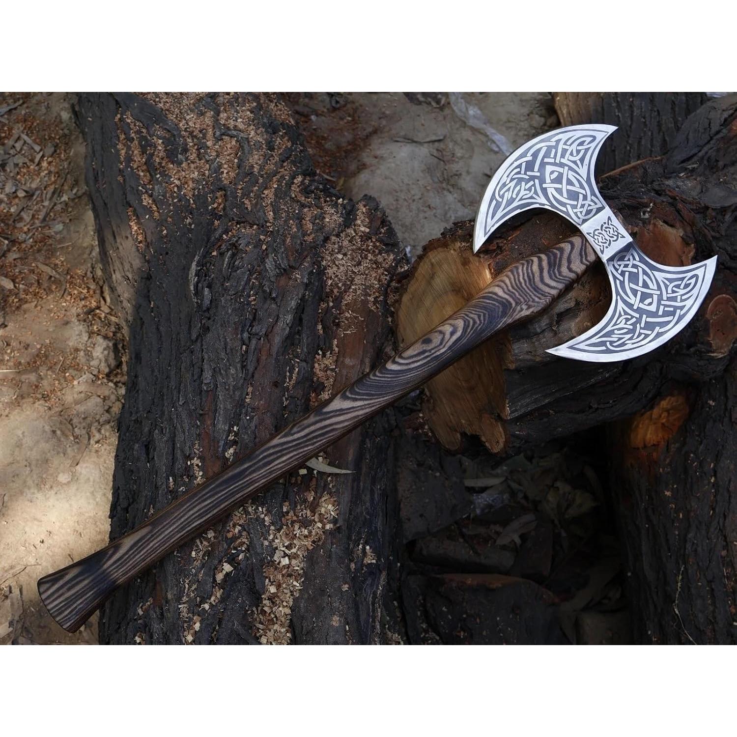 Hacha Vikinga Doble Cabeza MDM King Tools 106.68 cm