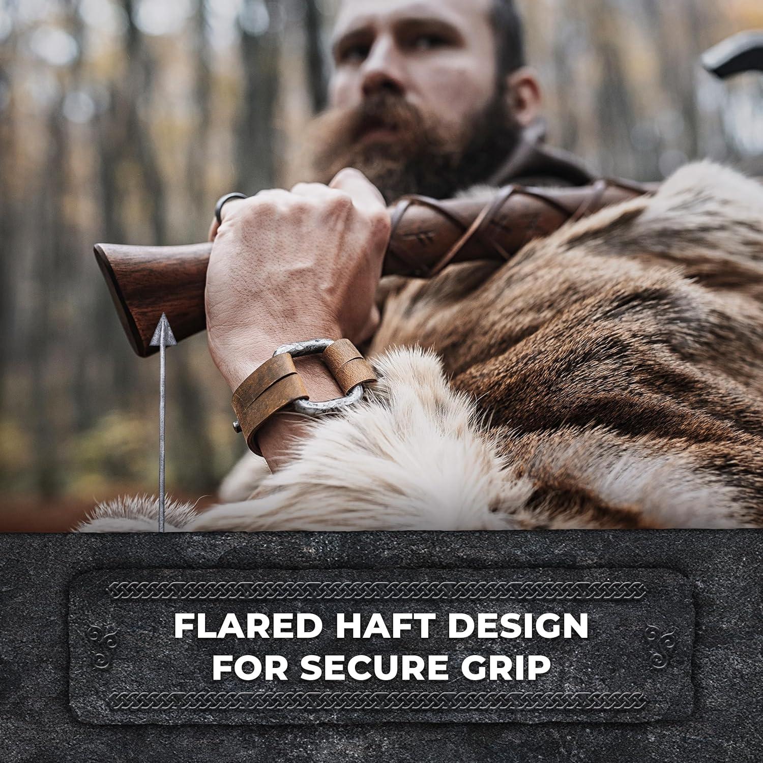 Hacha Vikinga Norse Tradesman 61 cm Acero Carbono 1095