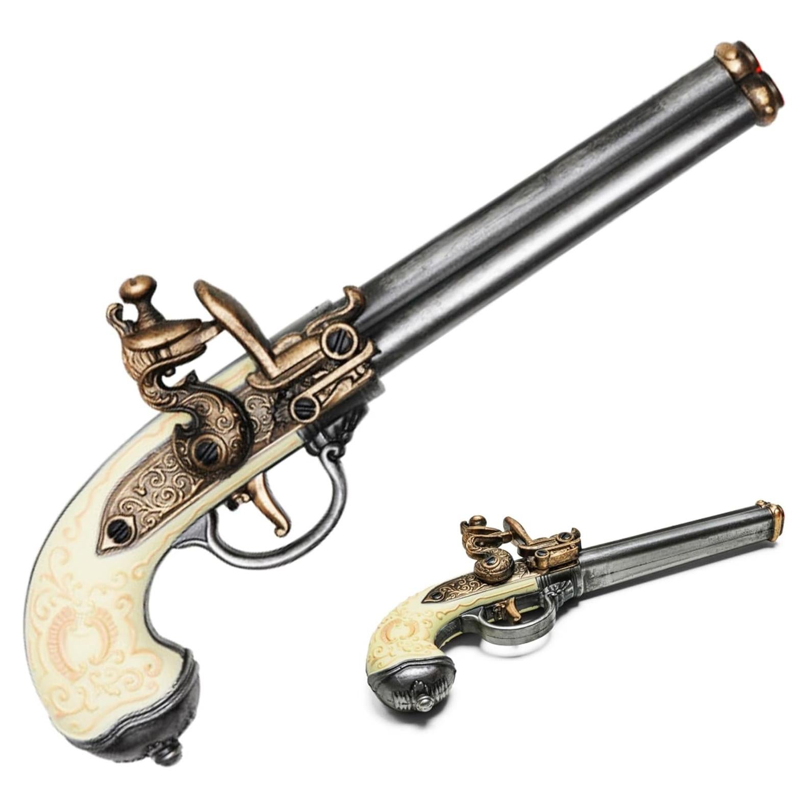 Réplica de Pistola de Flintlock Italiana de Espuma 26.67 cm