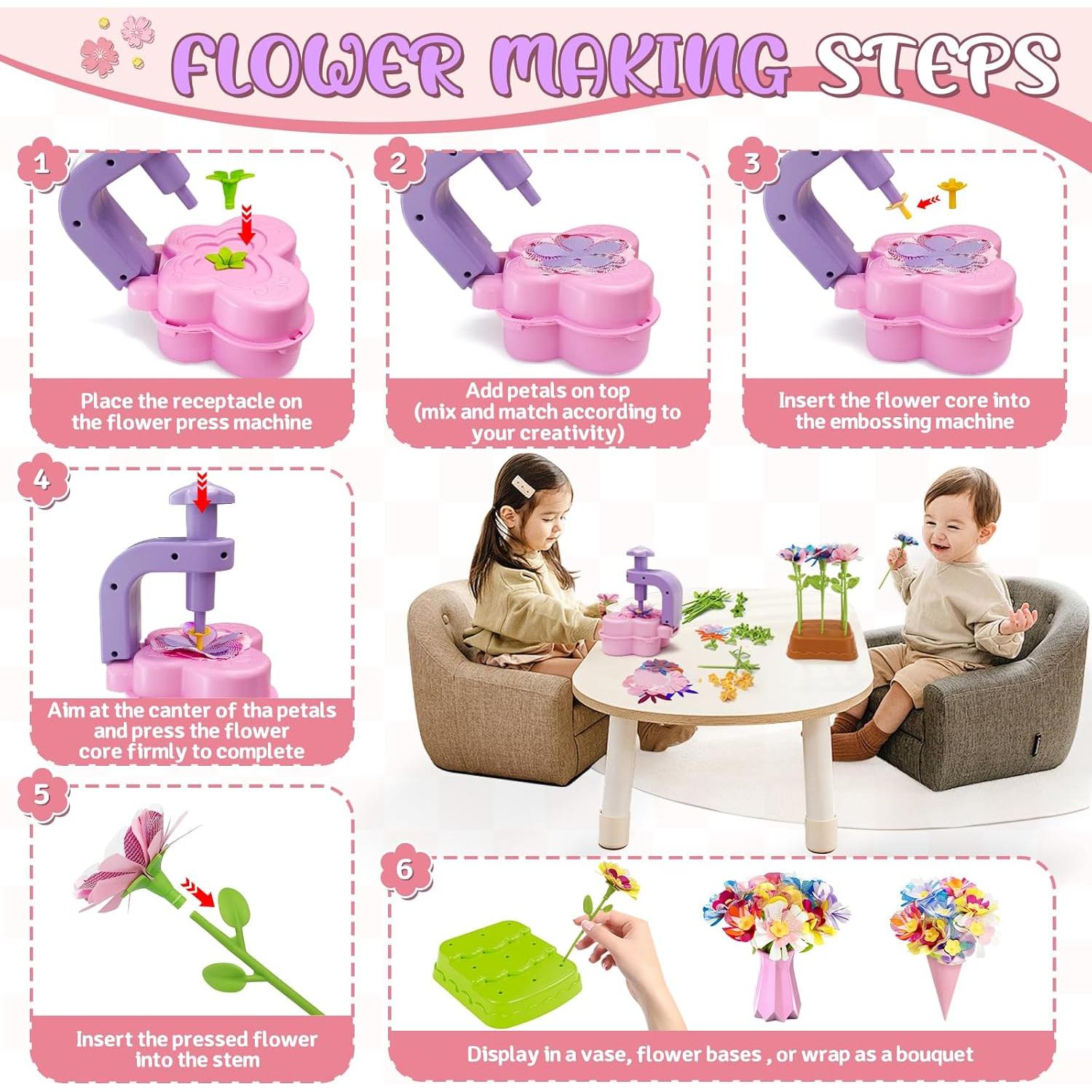 Kit de Manualidades de Flores DIY JUMP PASS BY - 0.6 kg