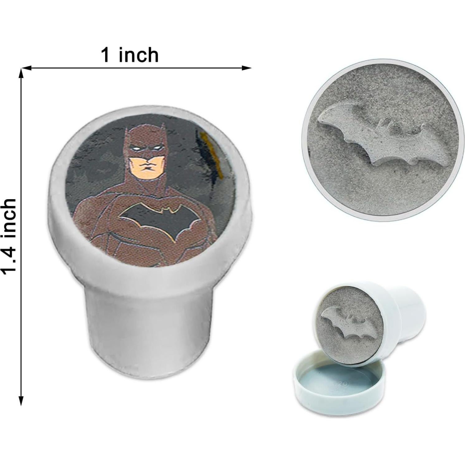 Sellos Temáticos de Batman - Paquete de 12 Sellos Autoinking