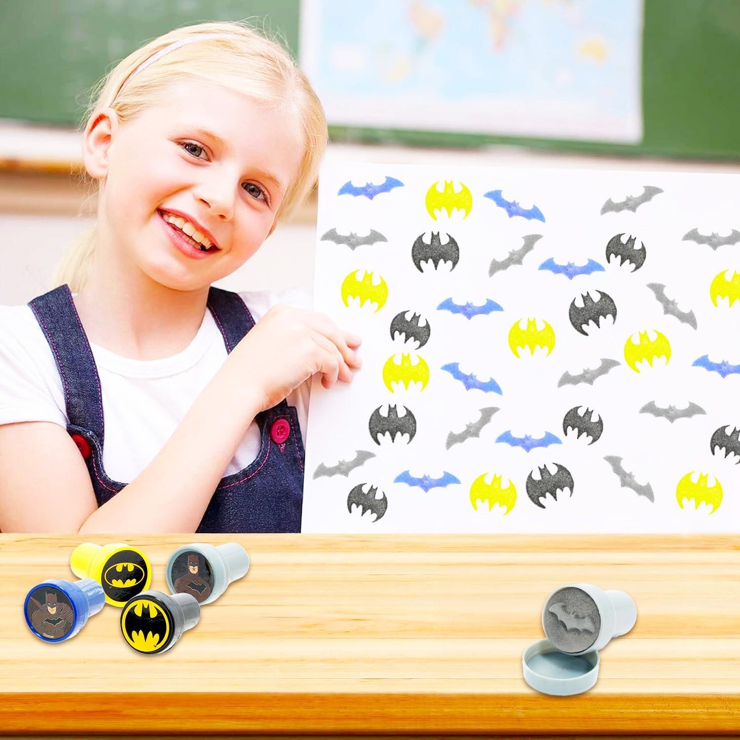 Sellos Temáticos de Batman - Paquete de 12 Sellos Autoinking