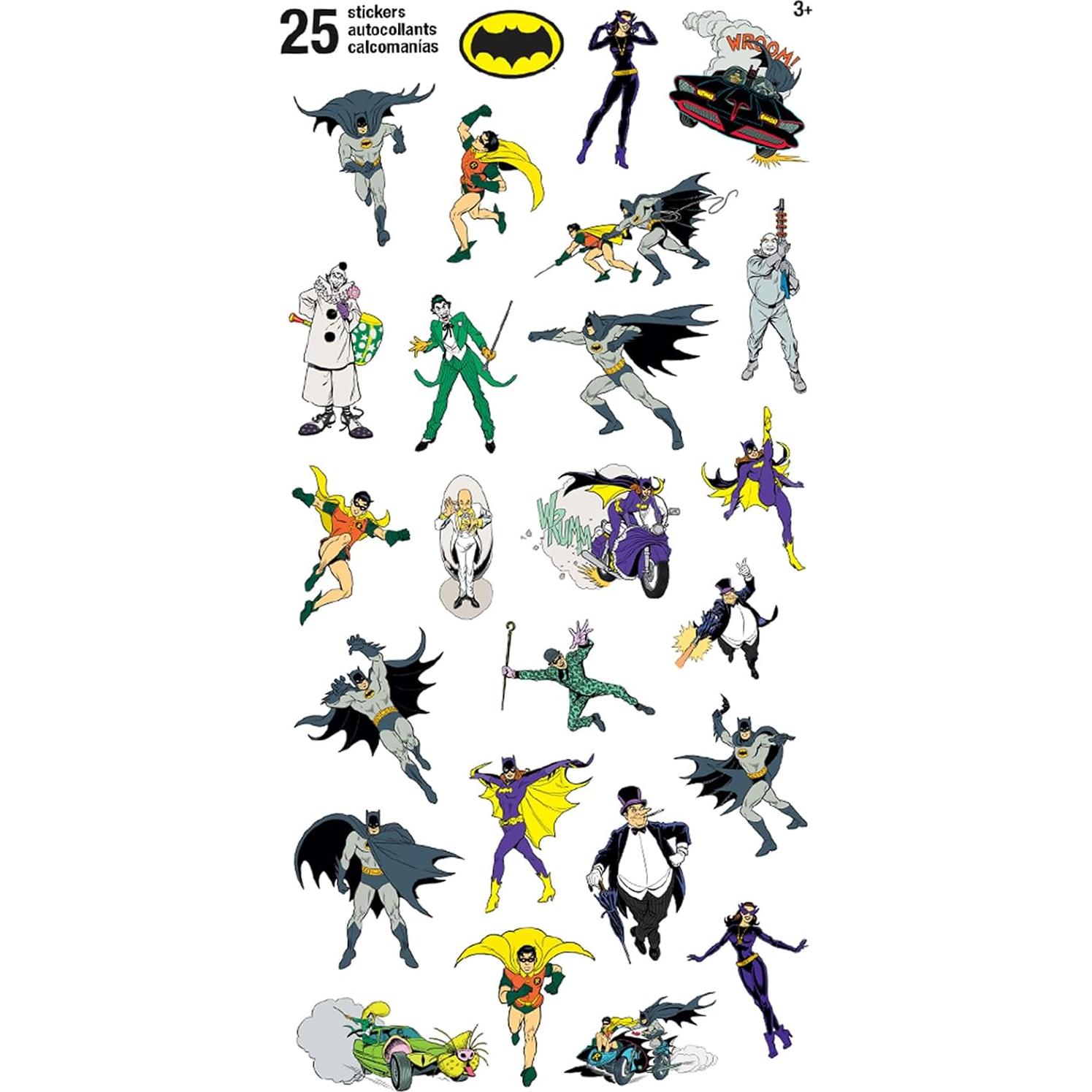 Sellos Temáticos de Batman - Paquete de 12 Sellos Autoinking