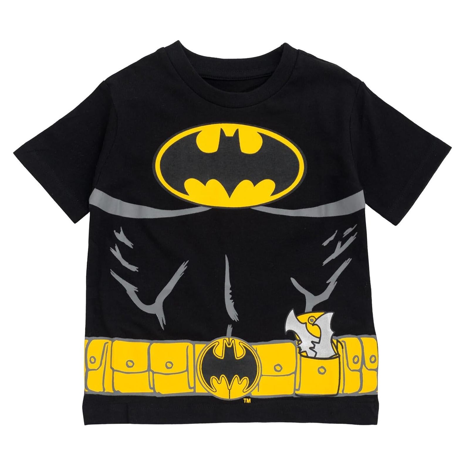Camiseta de Batman para Niños DC Comics Talla 7-8 Negra