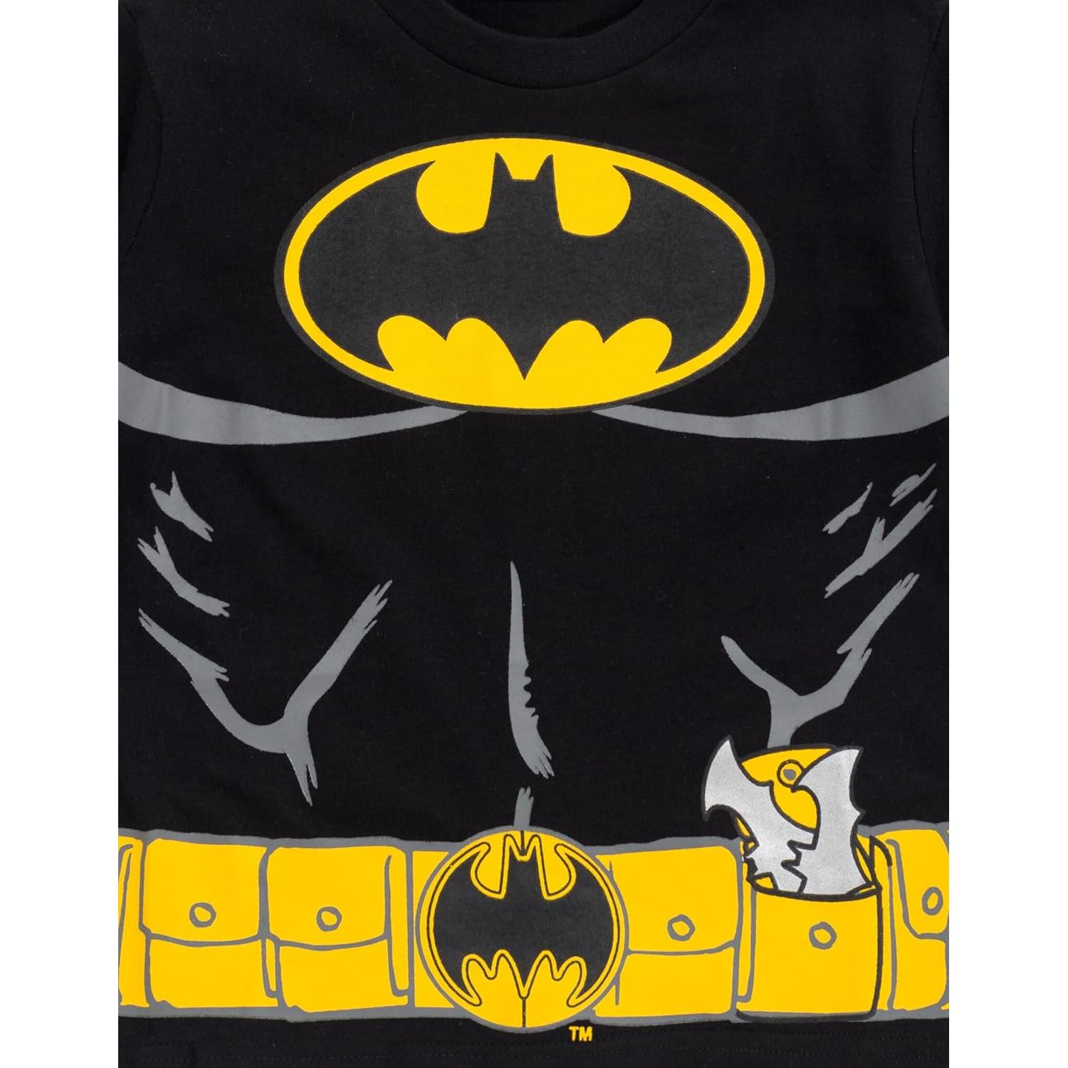 Camiseta de Batman para Niños DC Comics Talla 7-8 Negra