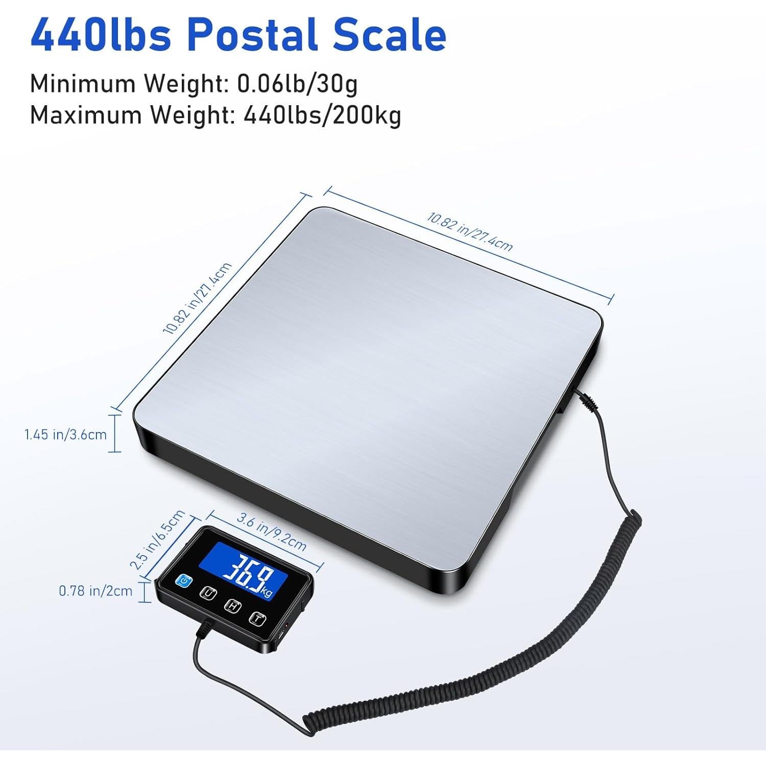 Báscula Digital RAOYAN 200kg/0.5g para Paquetes y Equipaje