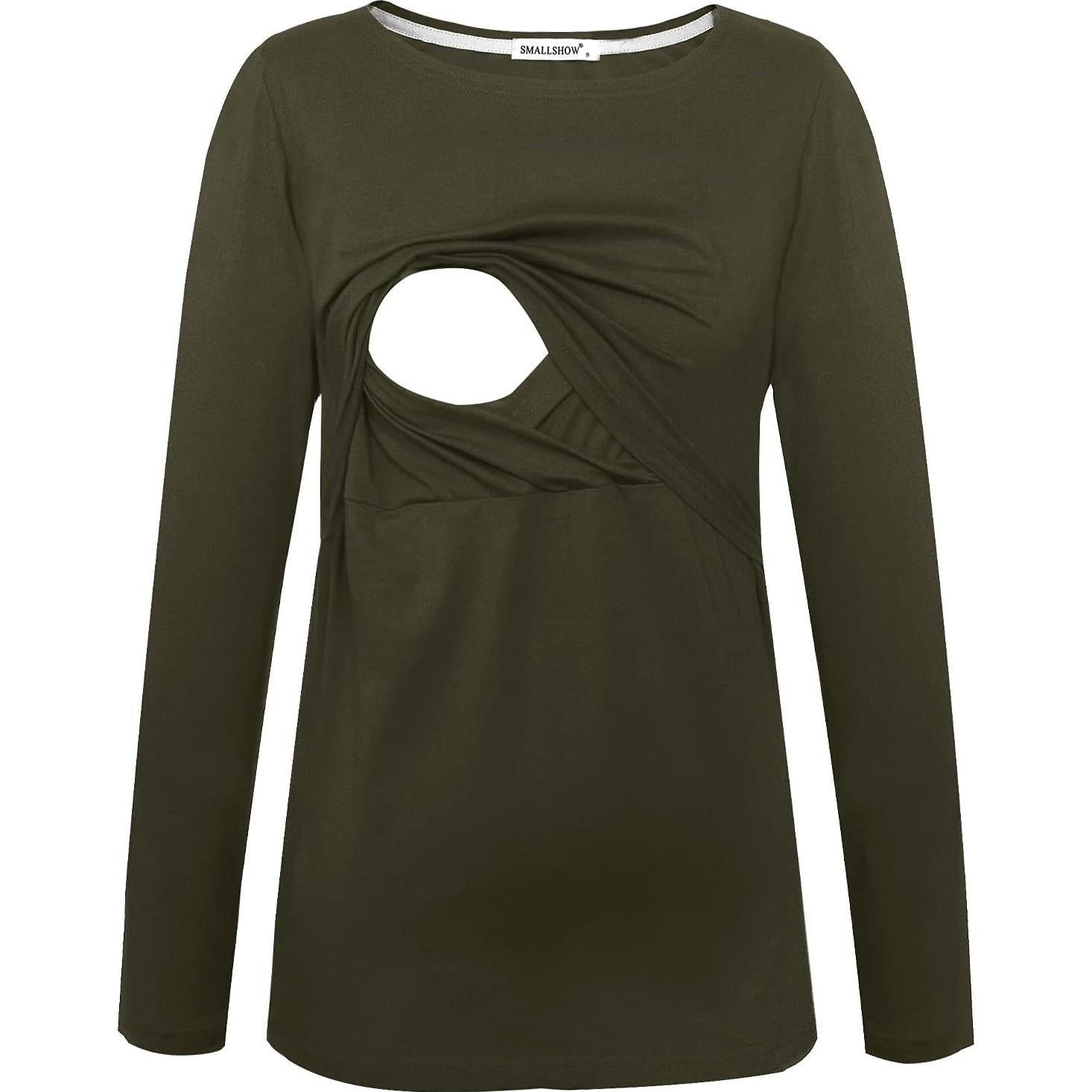 Camisetas de Lactancia Smallshow Manga Larga 3 Piezas