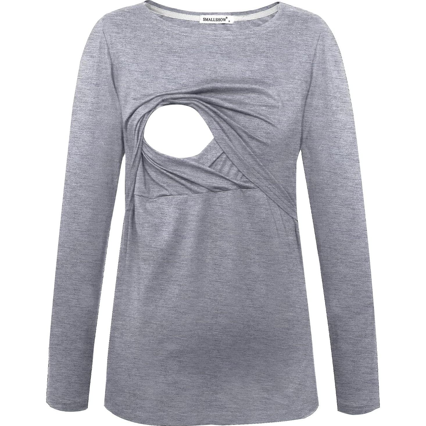 Camisetas de Lactancia Smallshow Manga Larga 3 Piezas