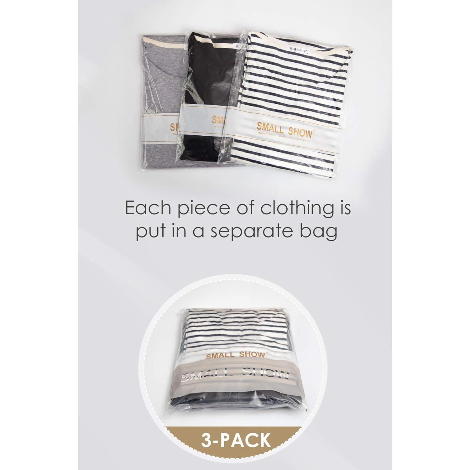 Camisetas de Lactancia Smallshow Manga Larga 3 Piezas