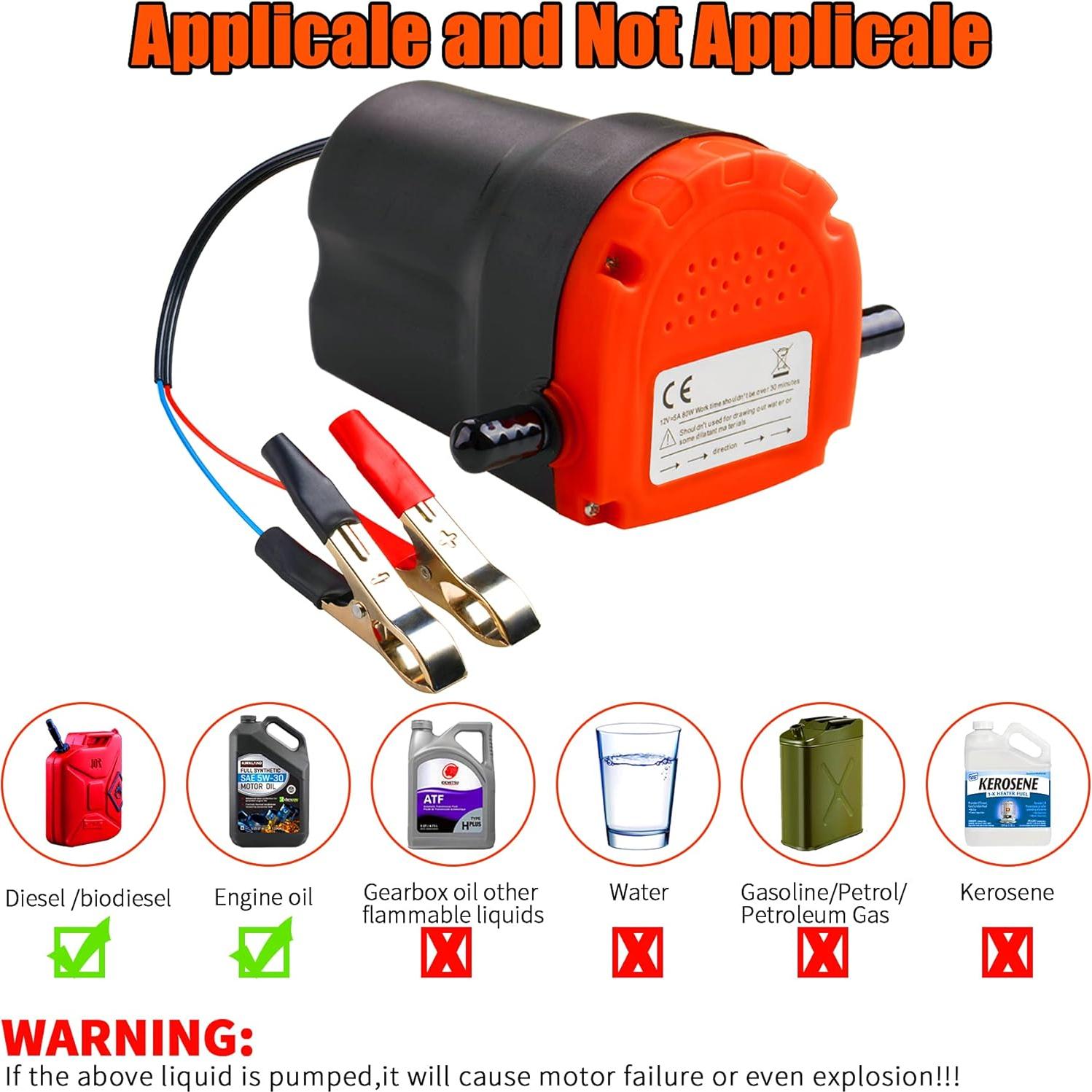 Extractor de Aceite Eléctrico PLUMIA 12V 80W para Vehículos