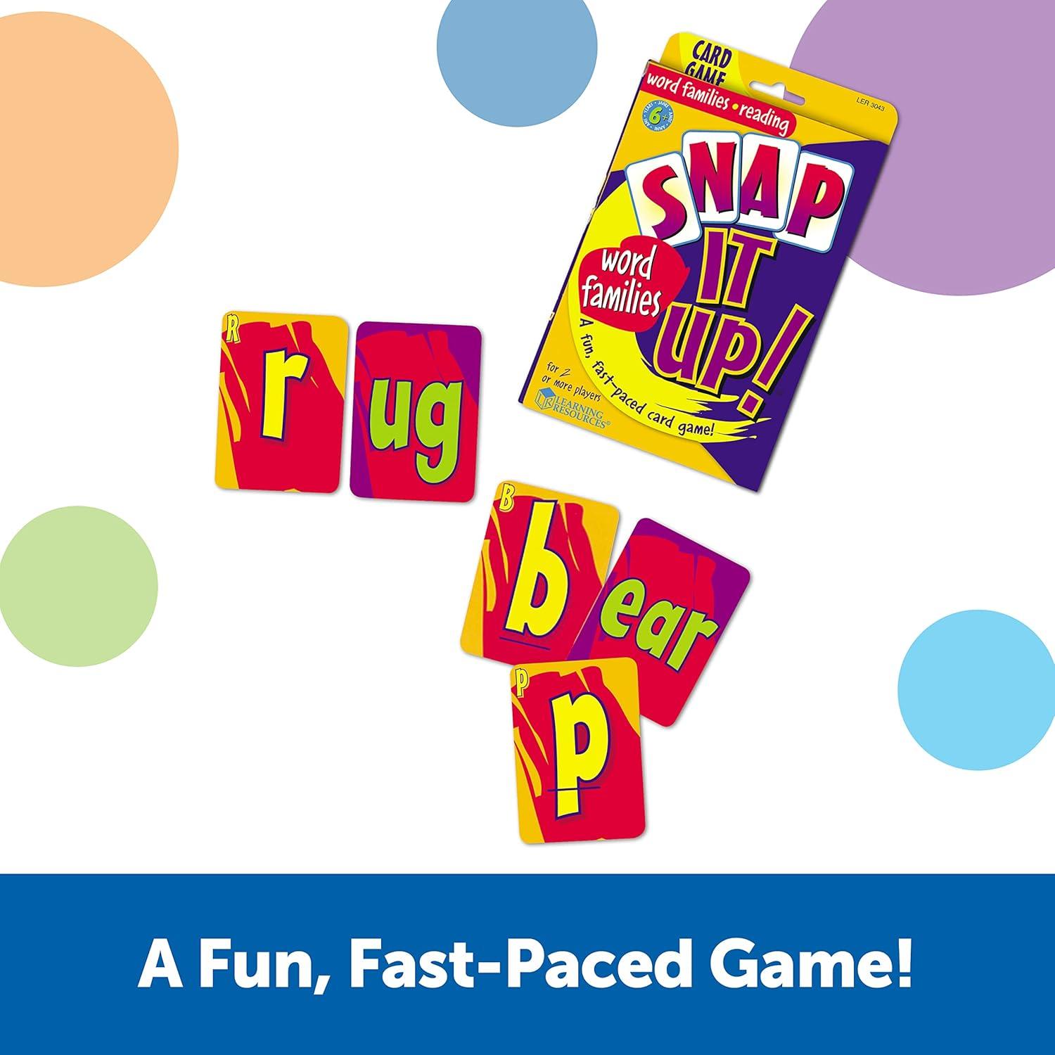 Juego de Cartas Snap It Up! Learning Resources - Fonética 90 Tarjetas