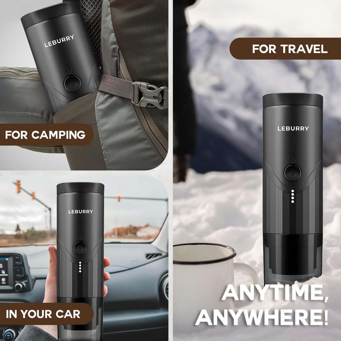 Máquina de Espresso Portátil LEBURRY - Cafetera de Batería