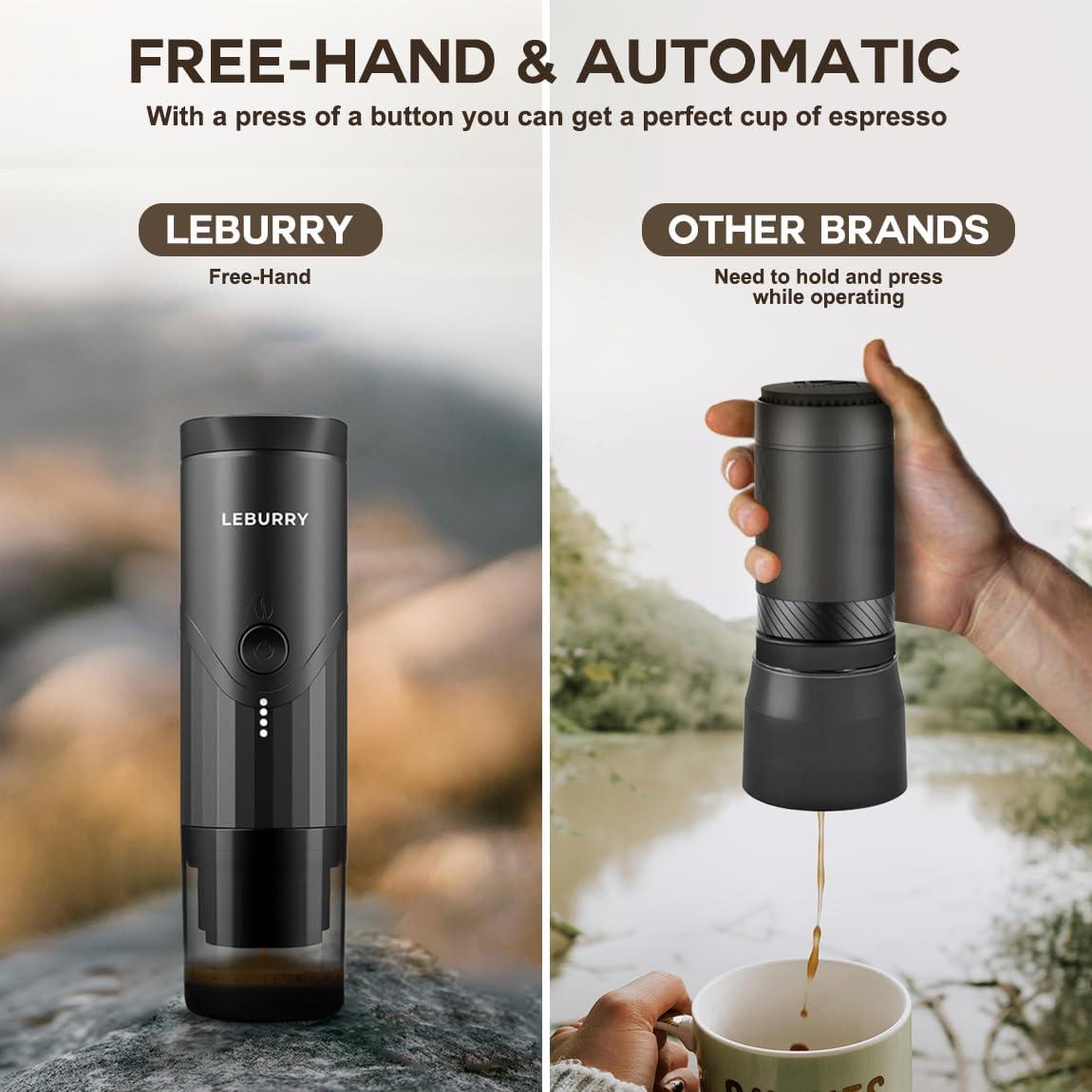 Máquina de Espresso Portátil LEBURRY - Cafetera de Batería