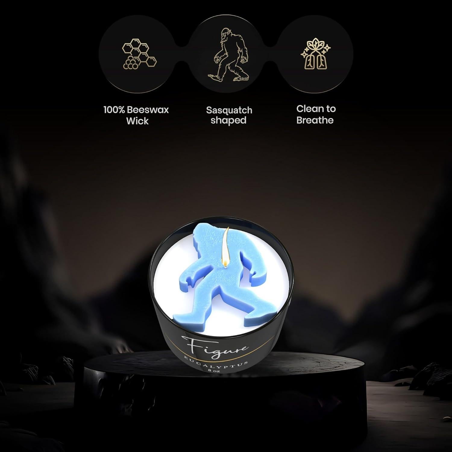 Vela Aromática Bigfoot Eucalipto 226g Cera de Soja y Abeja