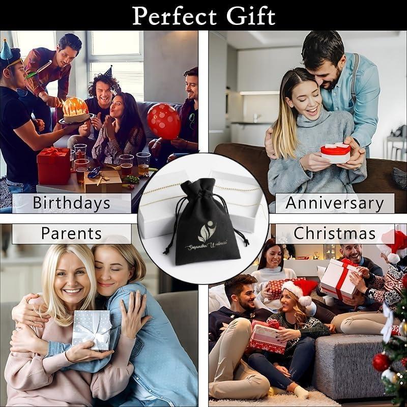 Collar de Cristal Sanador Labradorita y Turmalina Negra - Joyería Espiritual