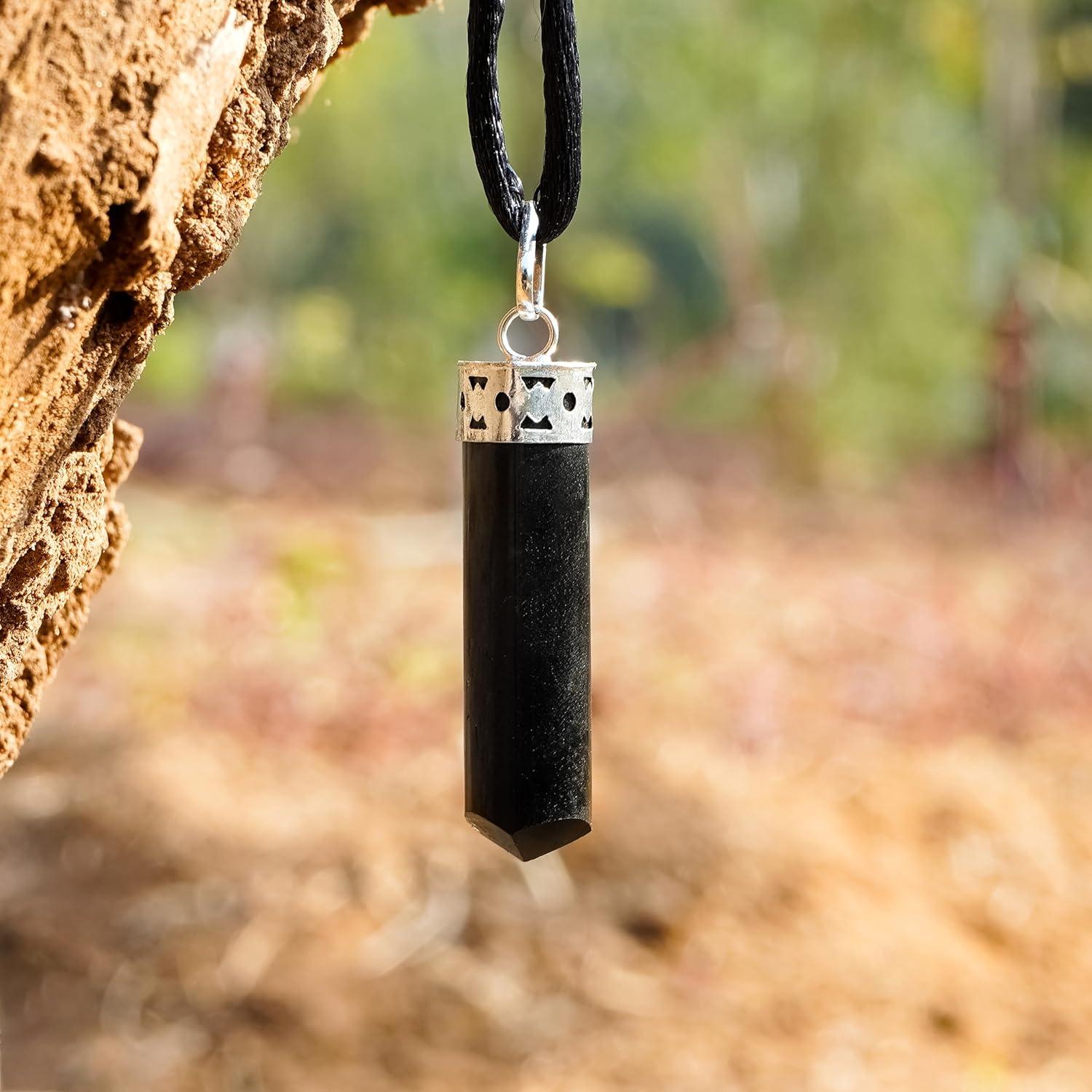 Collar de Cristal Sanador Labradorita y Turmalina Negra - Joyería Espiritual