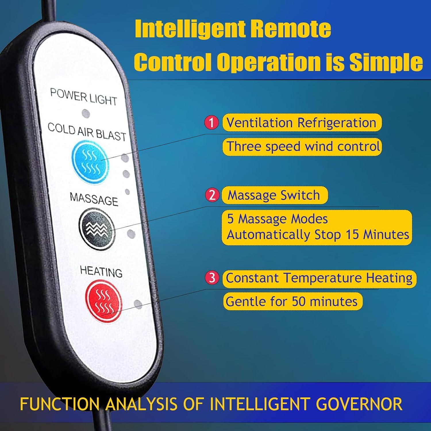 Almohadilla de Asiento Refrigerante 12V LGNORA 16 Ventiladores