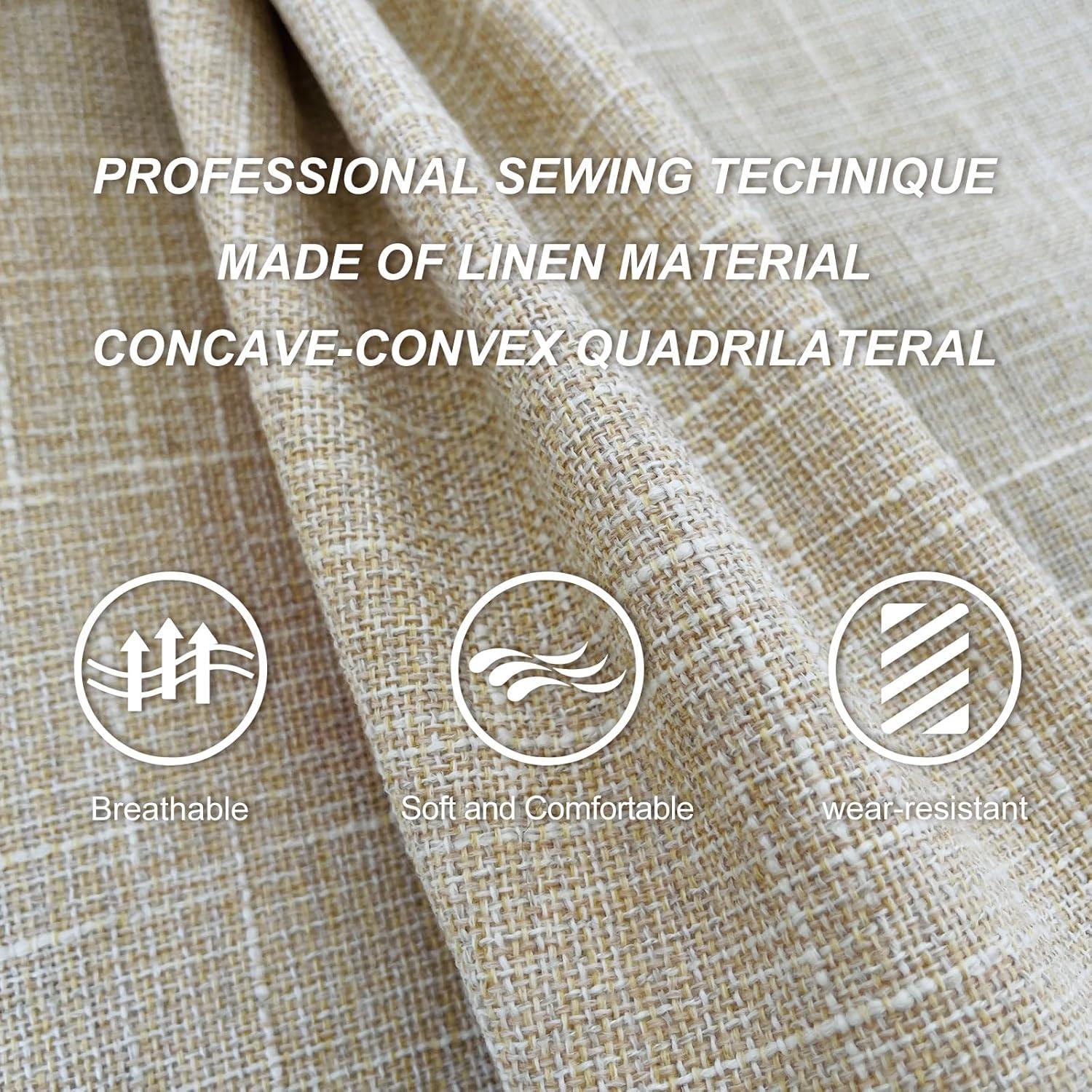 Fundas de Asiento de Coche BOPUOVRE YM-2-B Transpirables Beige - 2 Unidades