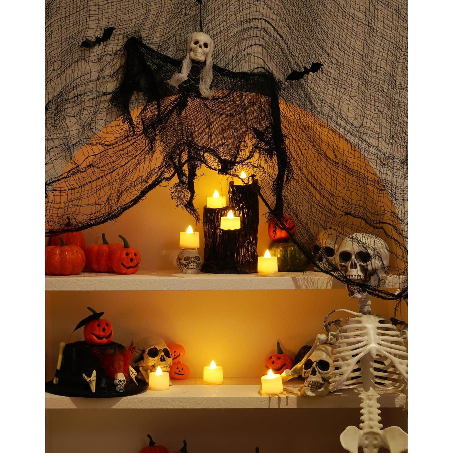 Paquete de 12 Velas LED Votivas Amagic Blancas Cálidas