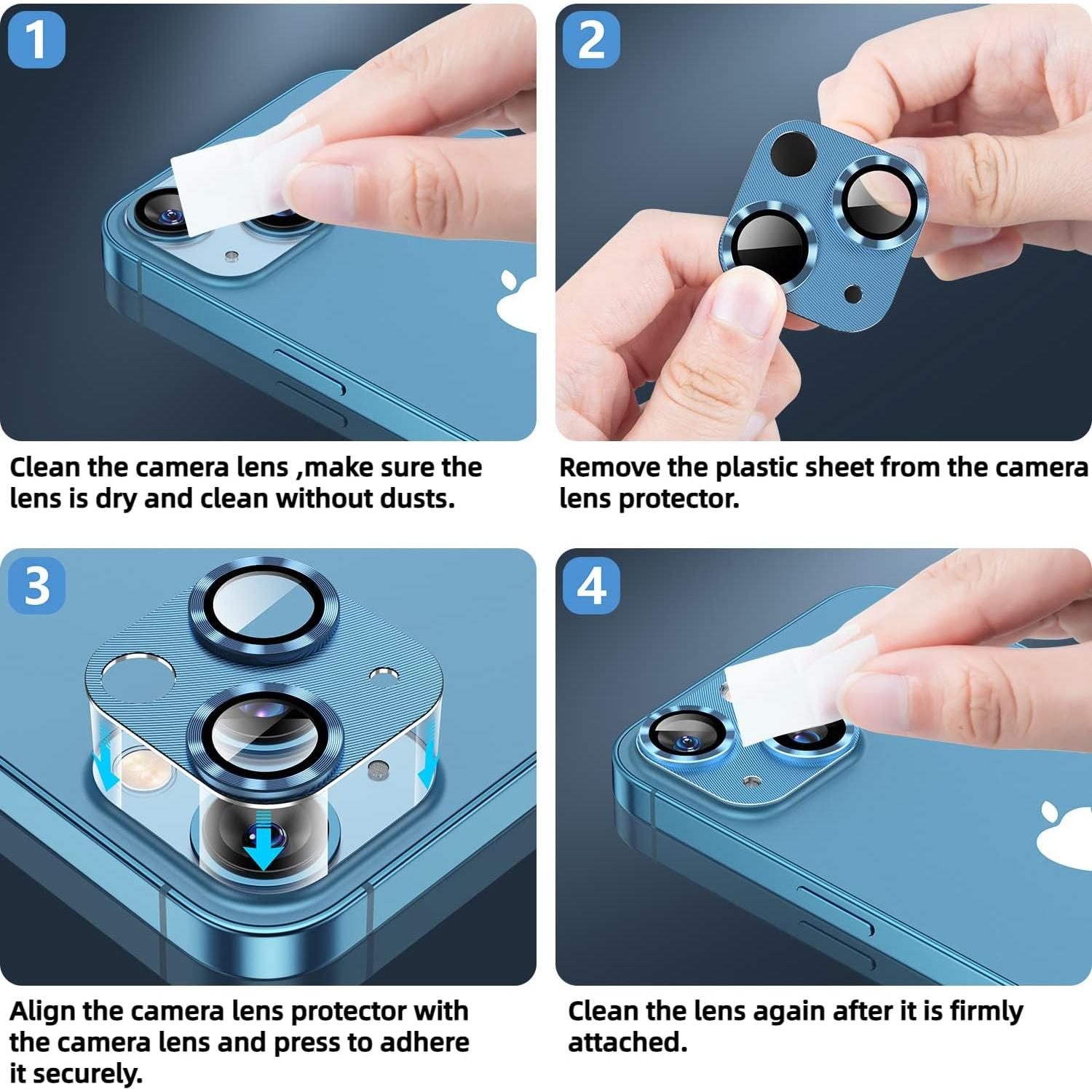 Protector de Lente de Cámara Korecase para iPhone 13 Mini - 2 Piezas