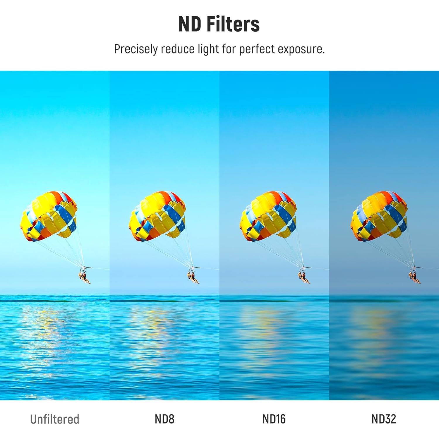 Juego de 4 Filtros ND NEEWER para DJI Osmo Action 5 Pro/4/3