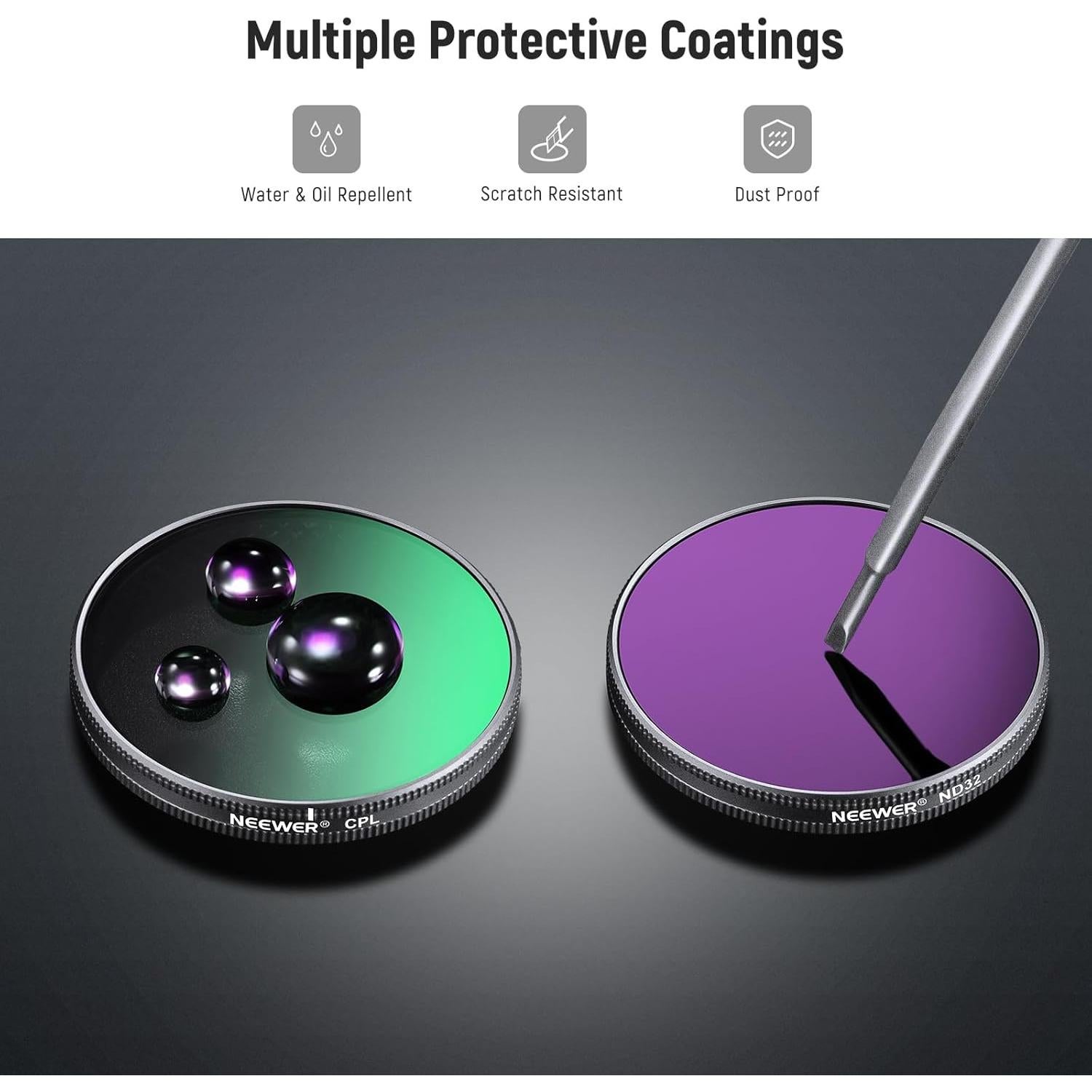 Juego de 4 Filtros ND NEEWER para DJI Osmo Action 5 Pro/4/3