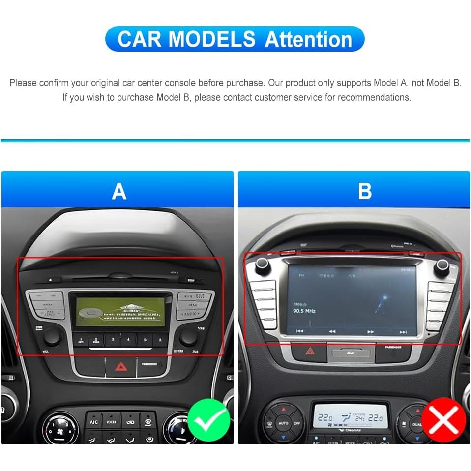 Unidad de Cabeza CAMECHO Android 13 para Hyundai Tucson 2010-2015