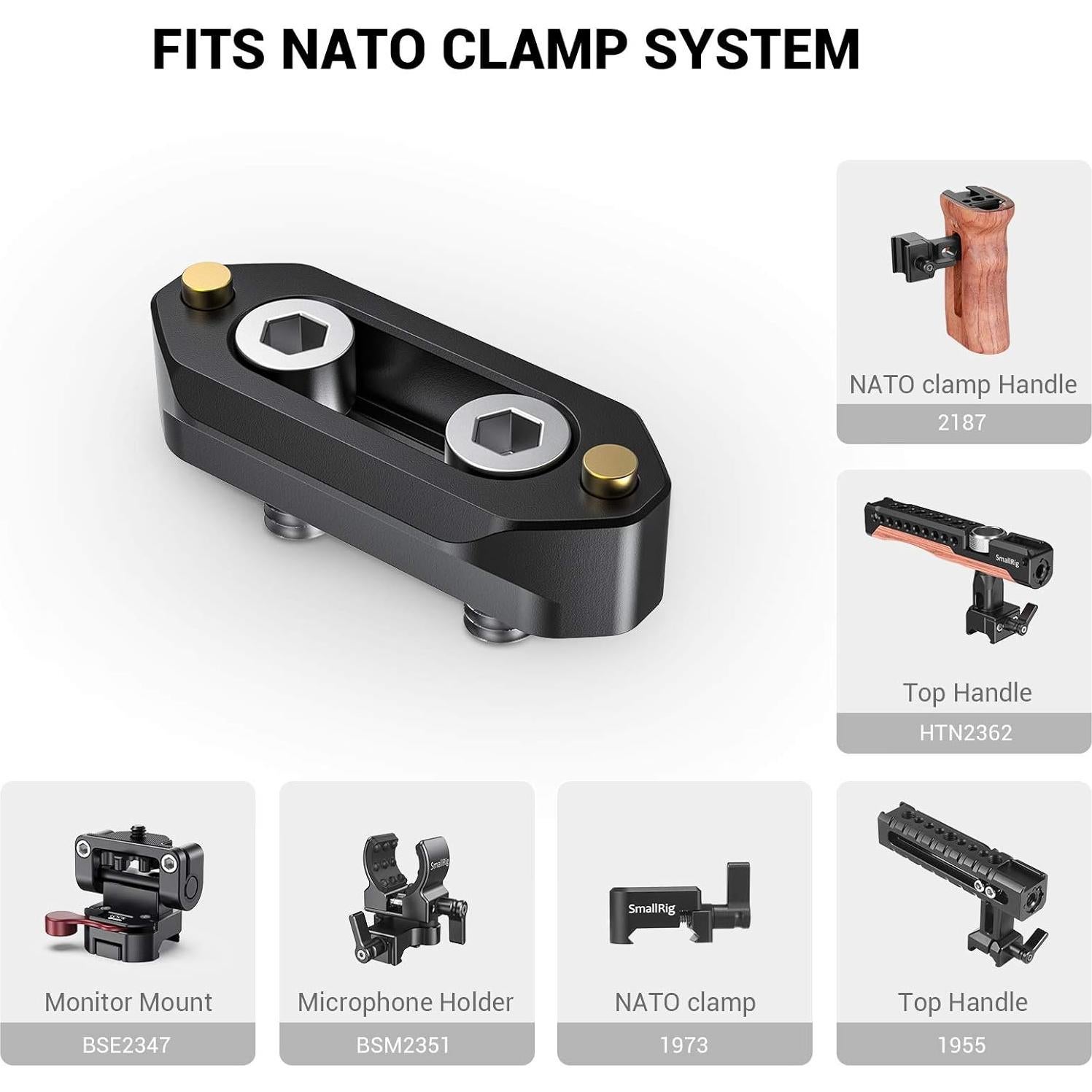 Riel de Seguridad NATO 4cm SmallRig con Tornillos 1/4''