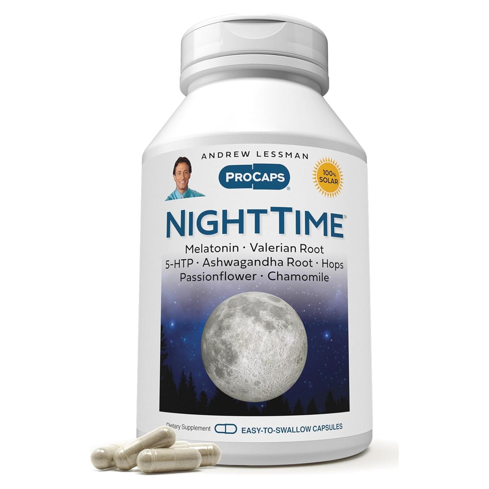 Cápsulas Noche Tiempo Andrew Lessman 30 Unidades Melatonina
