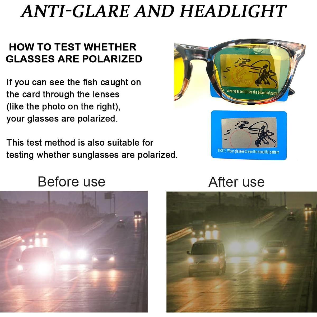 Gafas de Visión Nocturna Polarizadas HD - Antirreflejo Amarillo