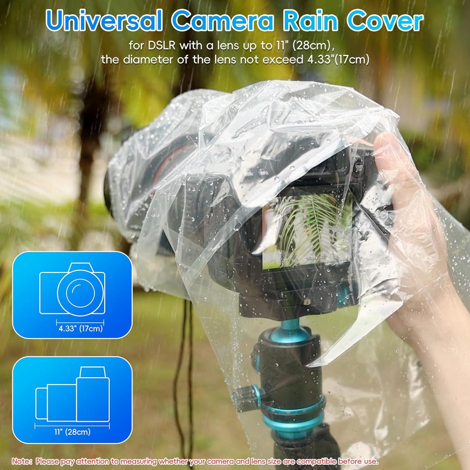 Funda de Lluvia para Lentes Pack 2 Jinjiacheng 28 cm