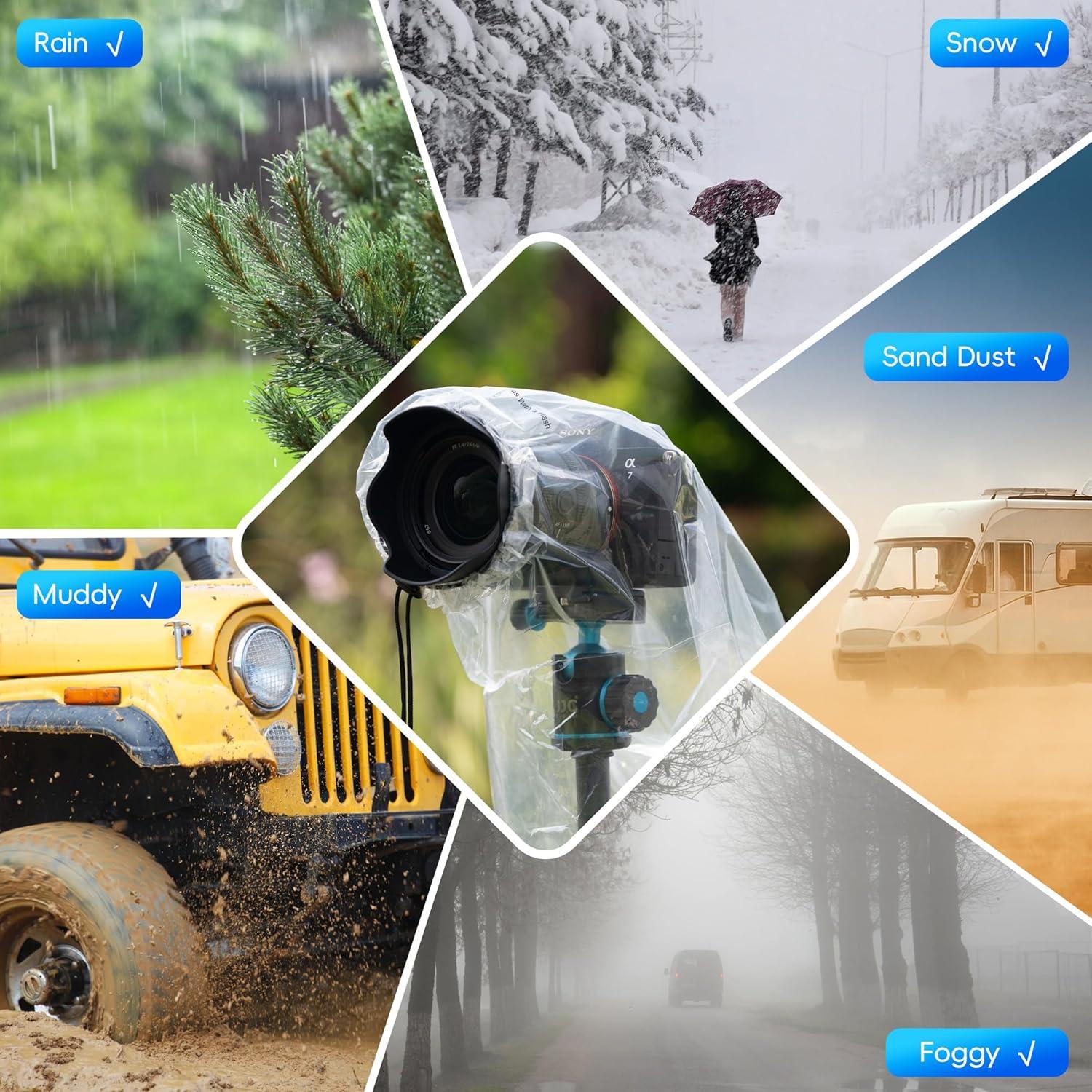 Funda de Lluvia para Lentes Pack 2 Jinjiacheng 28 cm