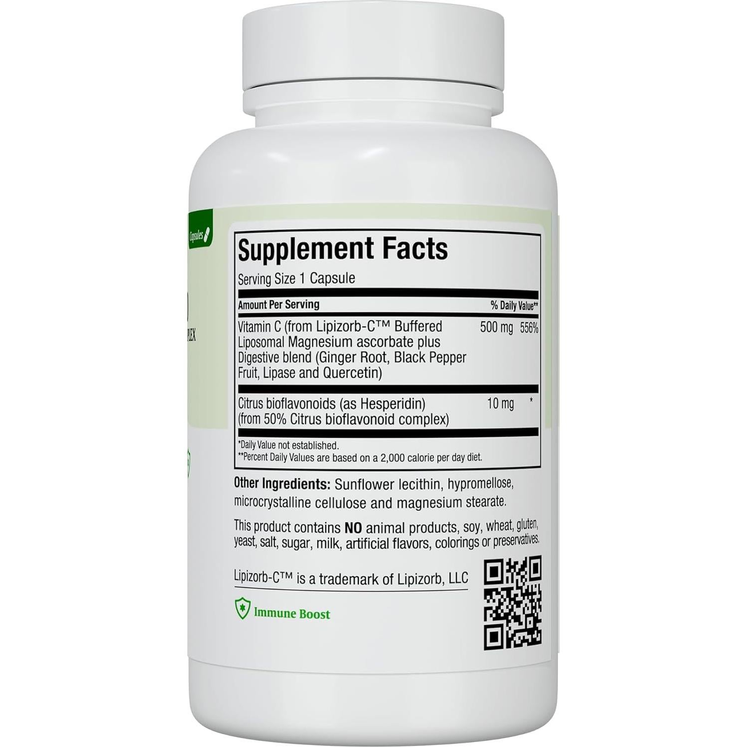 Cápsulas de Vitamina C Liposomal Maxi Health 500mg 90 Unidades